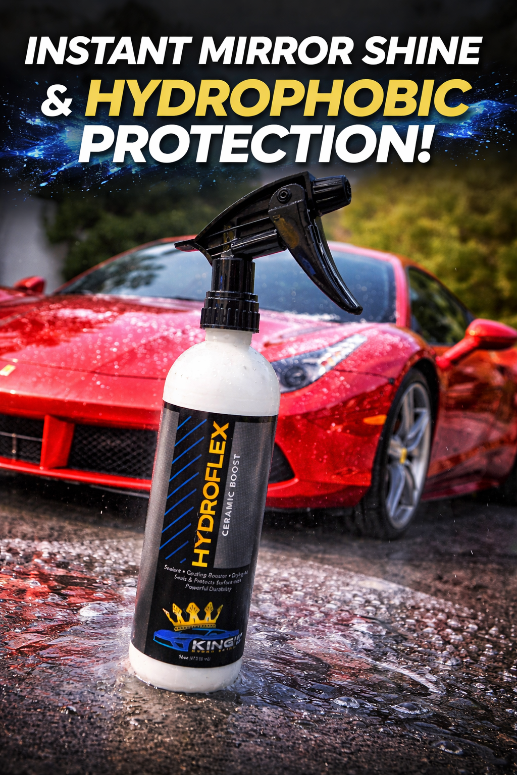 HydroFlex Ceramic Boost Spray – Instant Mirror Shine & Long-Lasting Hydrophobic Protection
